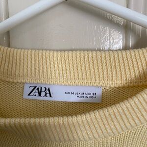 100% cotton Butter Yellow oversized Crewneck Summer Sweater